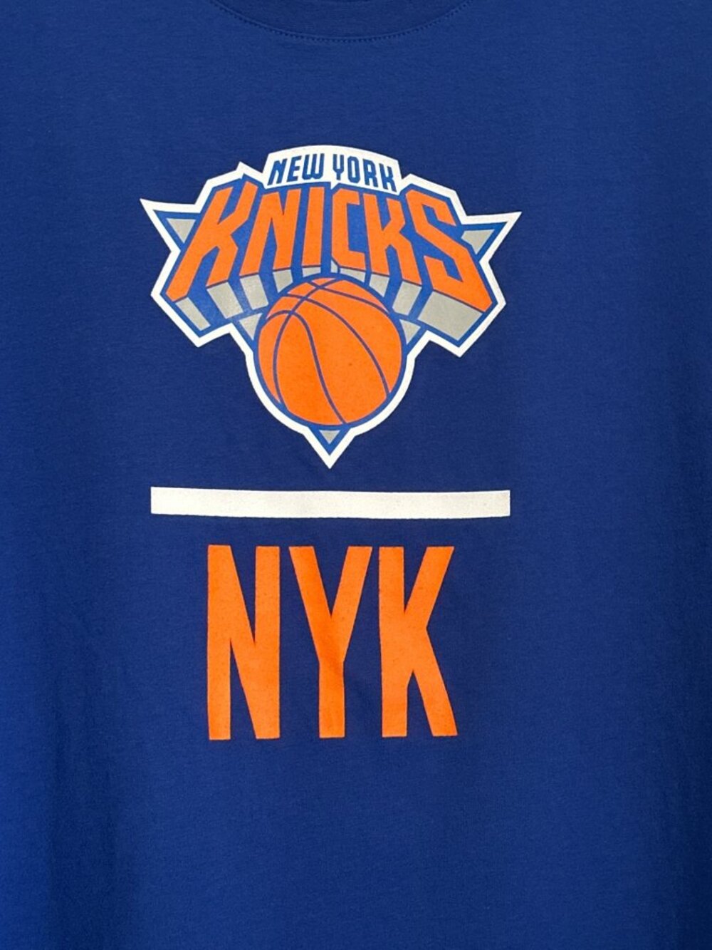 Under Armour NY Knicks Mens Blue XXL Loose Fit HeatGear NBA Combine Tee Shirt - Picture 2 of 7